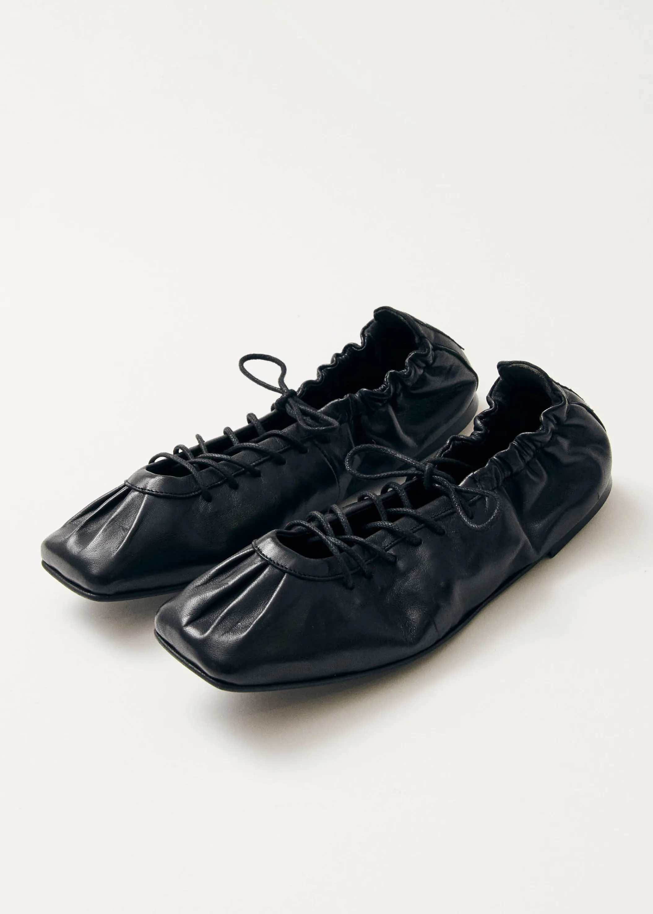 ALOHAS Aureline Schwarze Leder Ballerinas< Ballerinas