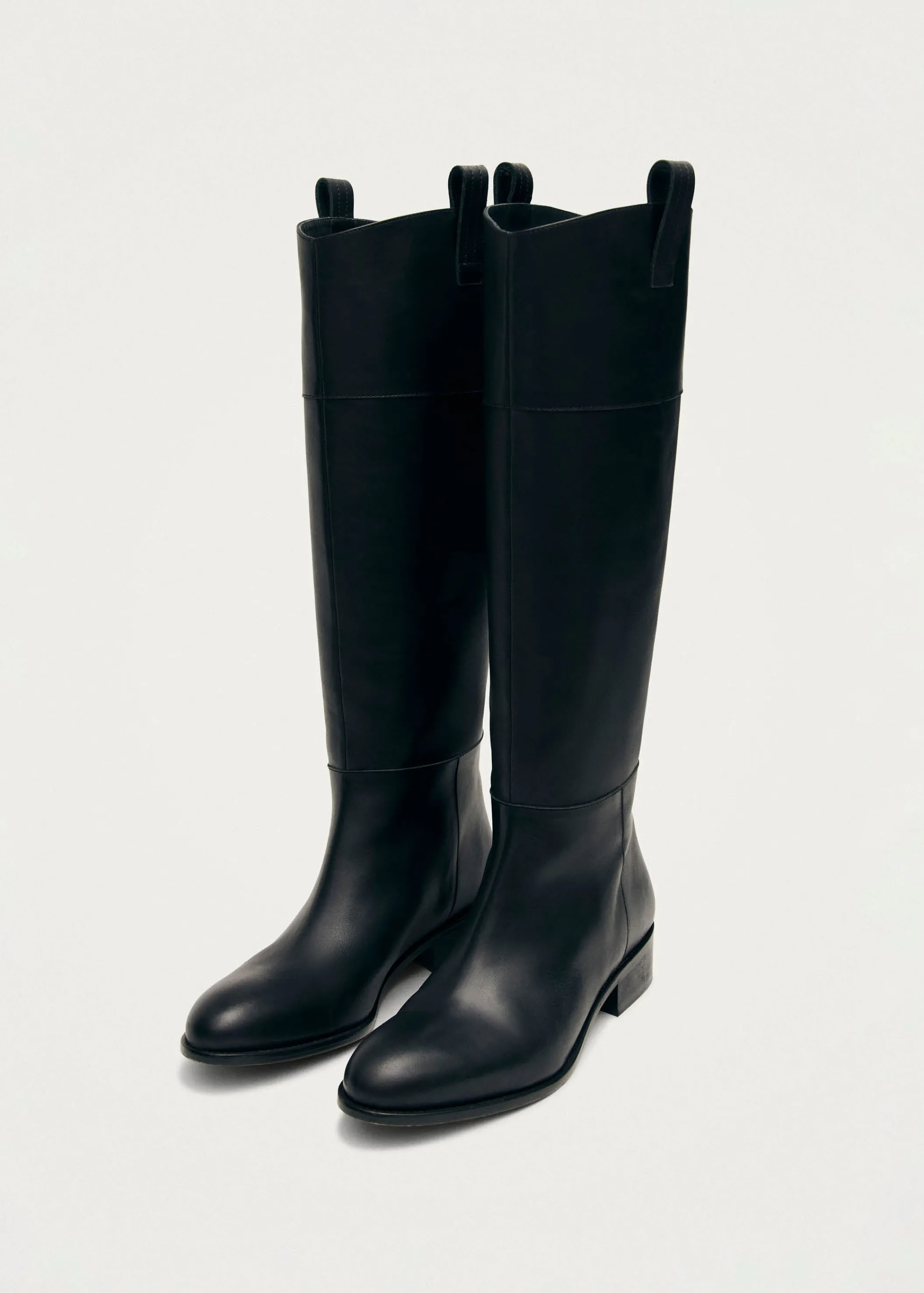 ALOHAS Billie Schwarze Lederstiefel< Limited Units | Stiefel