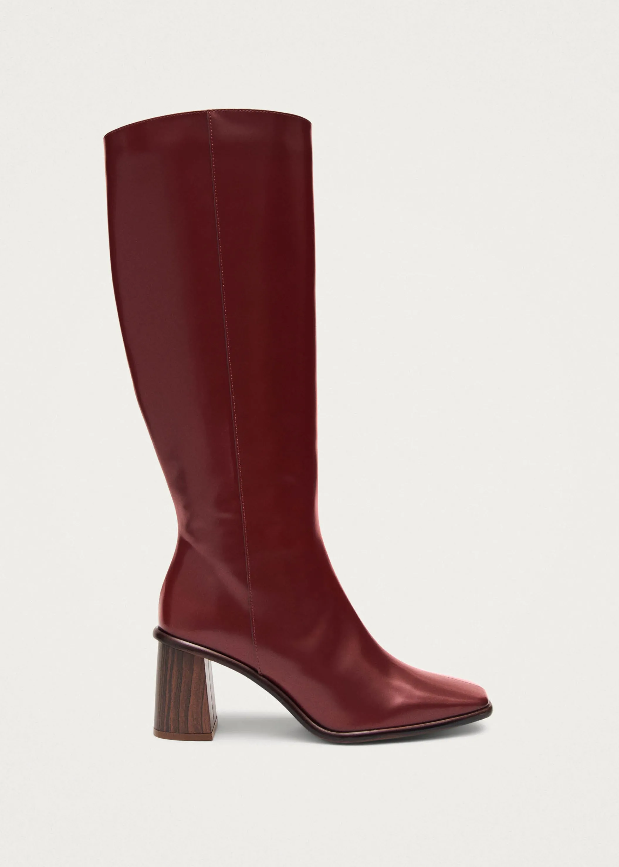 ALOHAS East Sleek Burgunder Lederstiefe< Stiefel