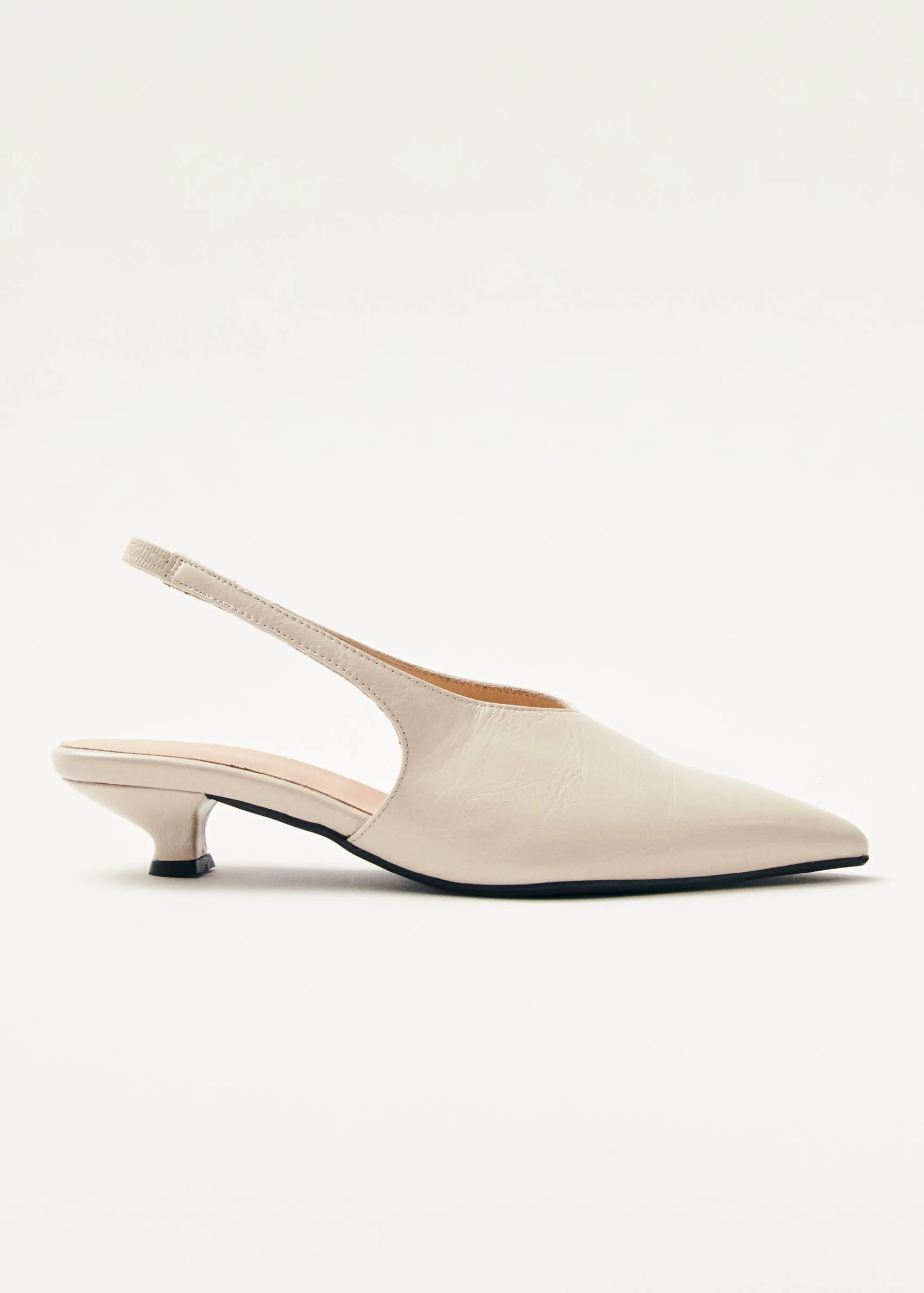 ALOHAS Eros Creme Leder Pumps< Absatzschuhe