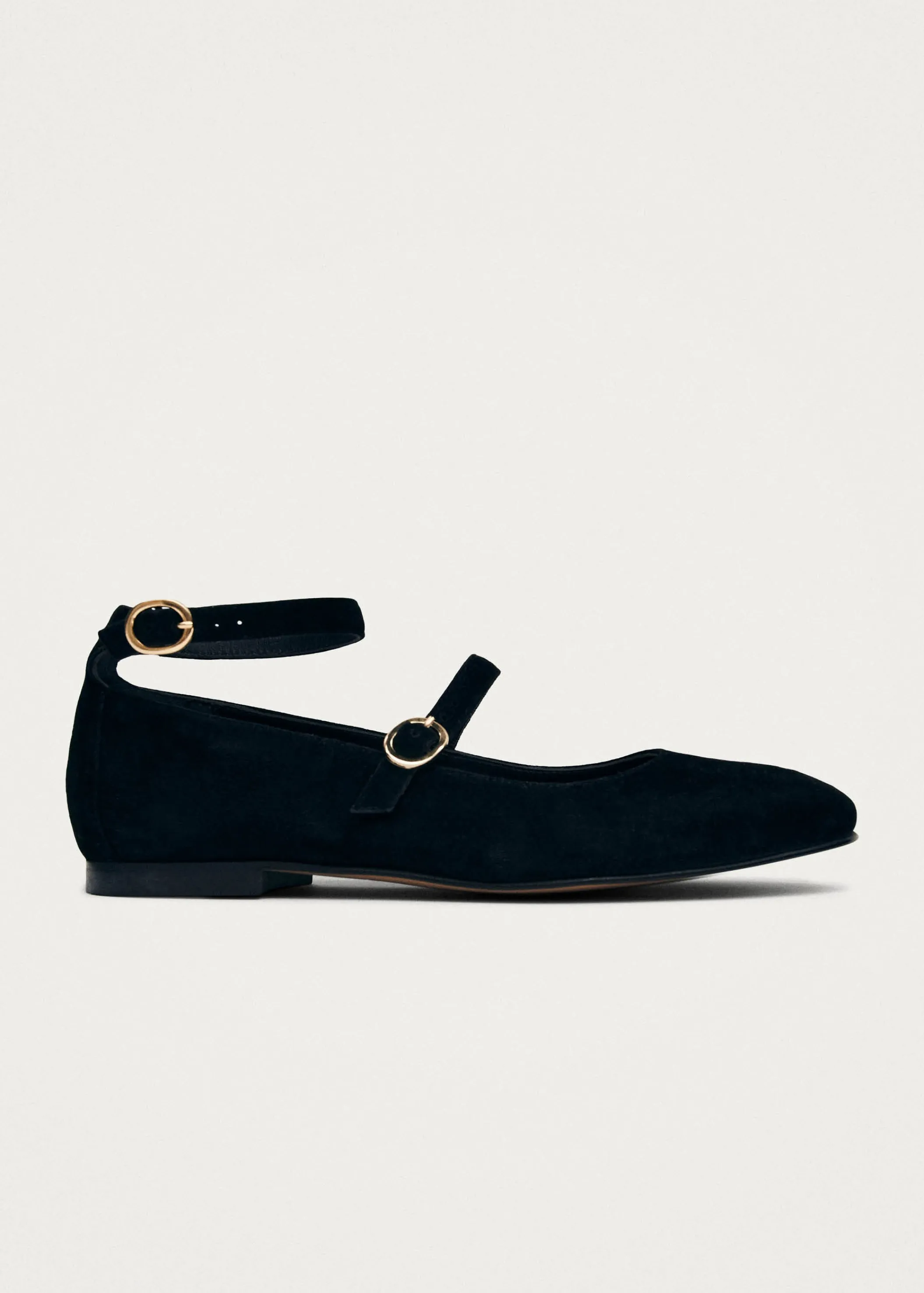 ALOHAS Evelyn Schwarze Mary-Jane Flats aus Wildleder< Limited Units | Ballerinas