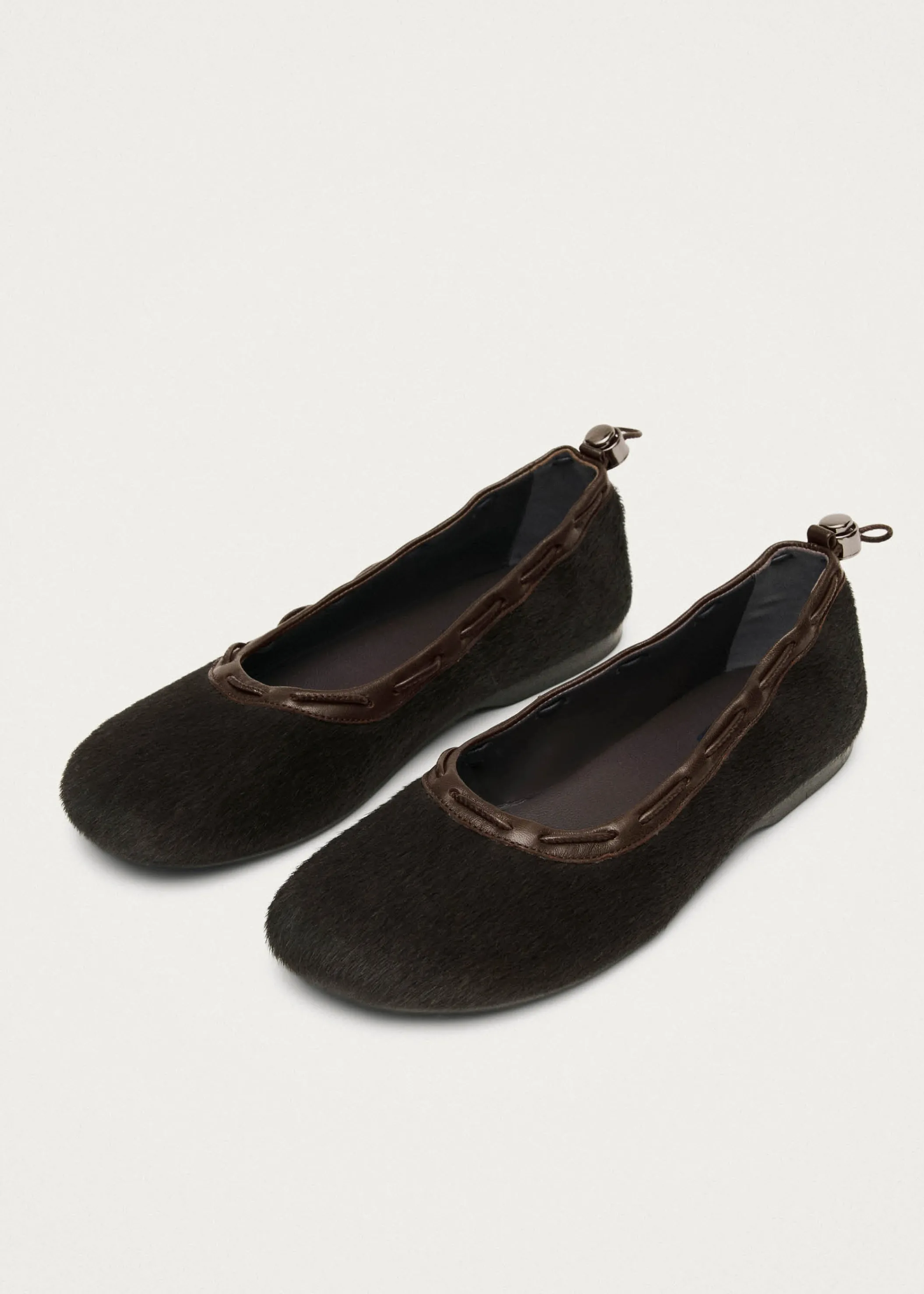 ALOHAS Gill Soft Braune Leder Ballerinas< Ballerinas