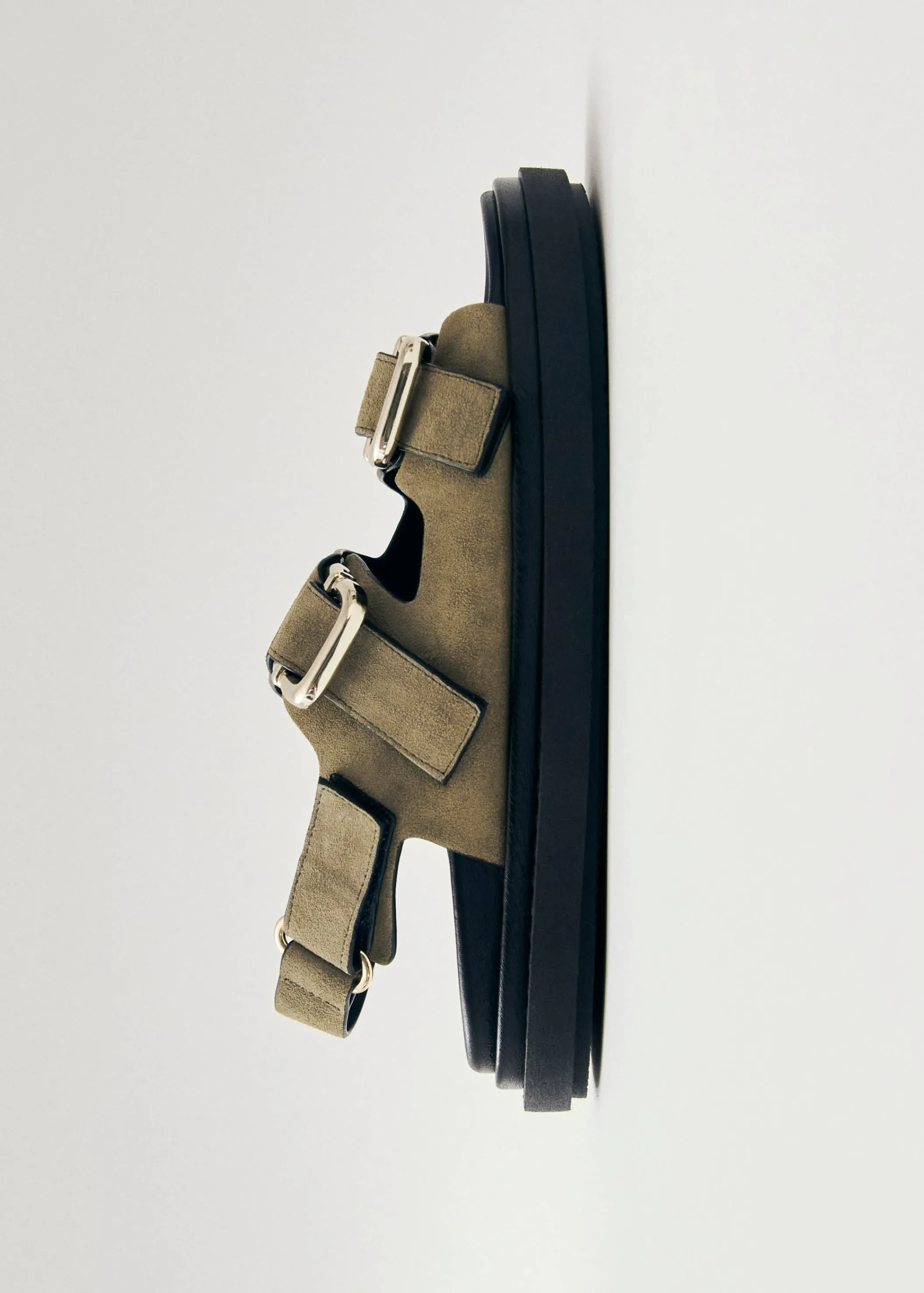 ALOHAS Harper Suede Khaki Leather Sandals< Limited Units | Sandalen