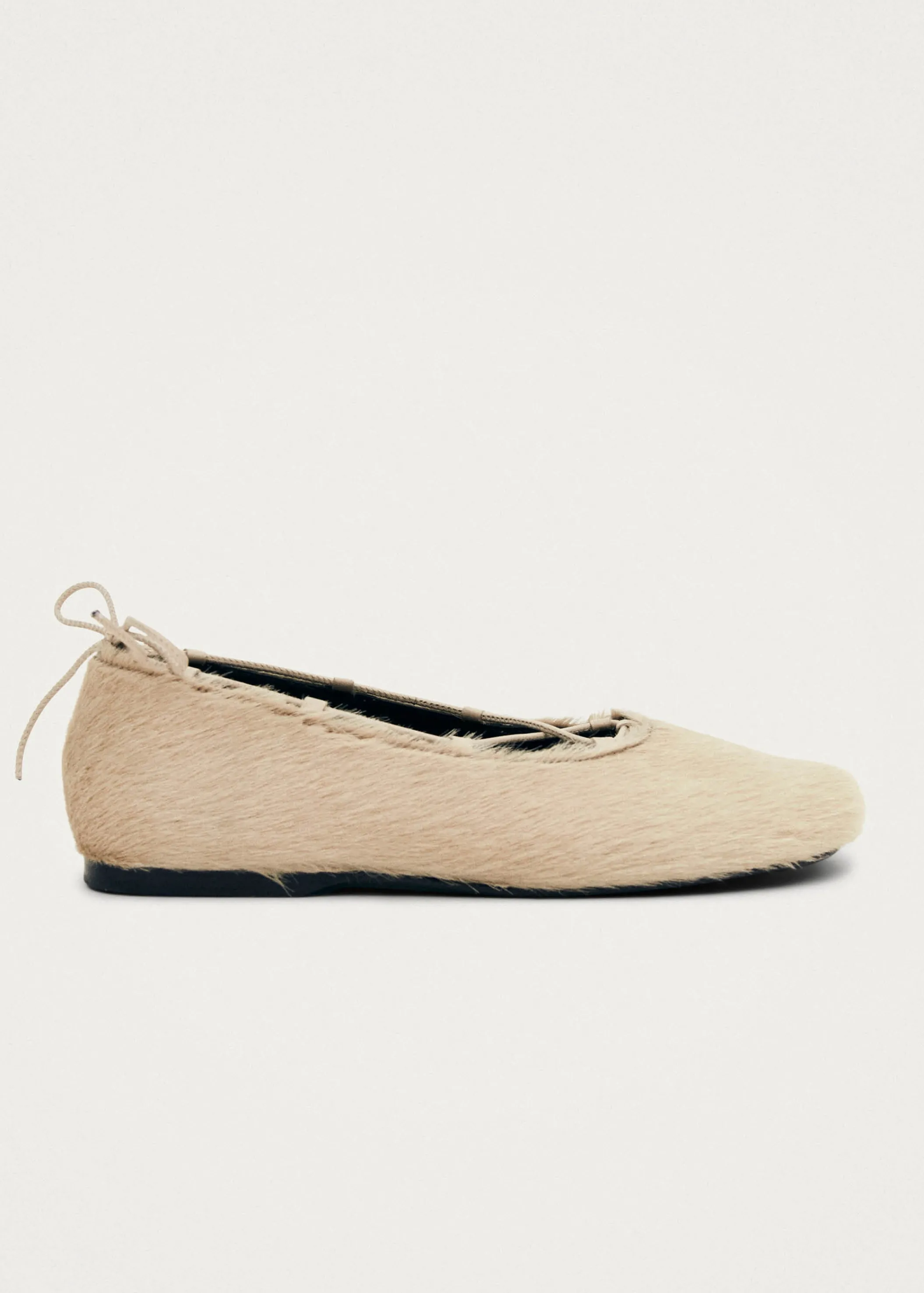 ALOHAS Hollis Soft Cream Leather Ballet Flats< Ballerinas