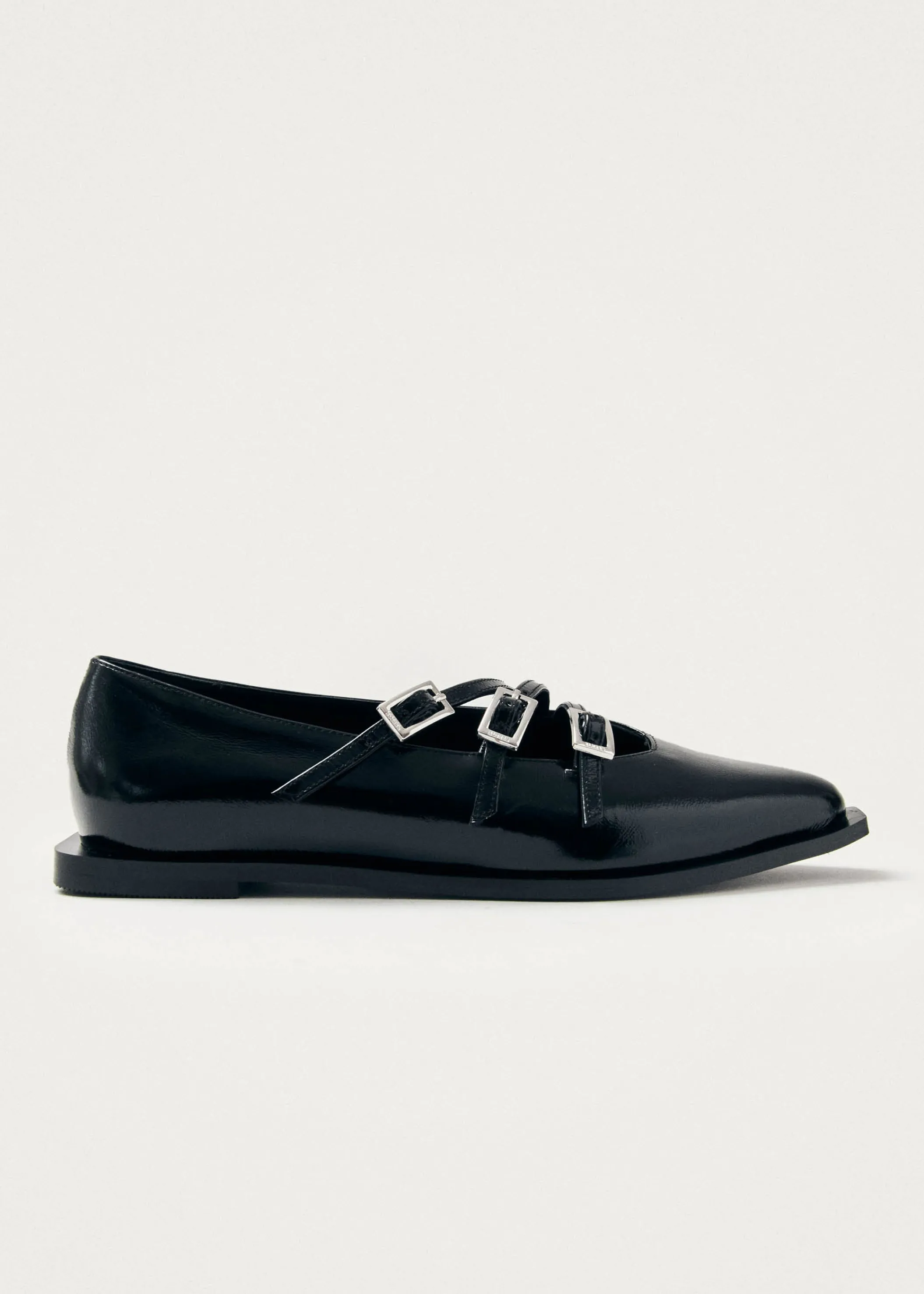 ALOHAS Jive Onix Schwarze Leder-Ballerinas< Limited Units | Ballerinas