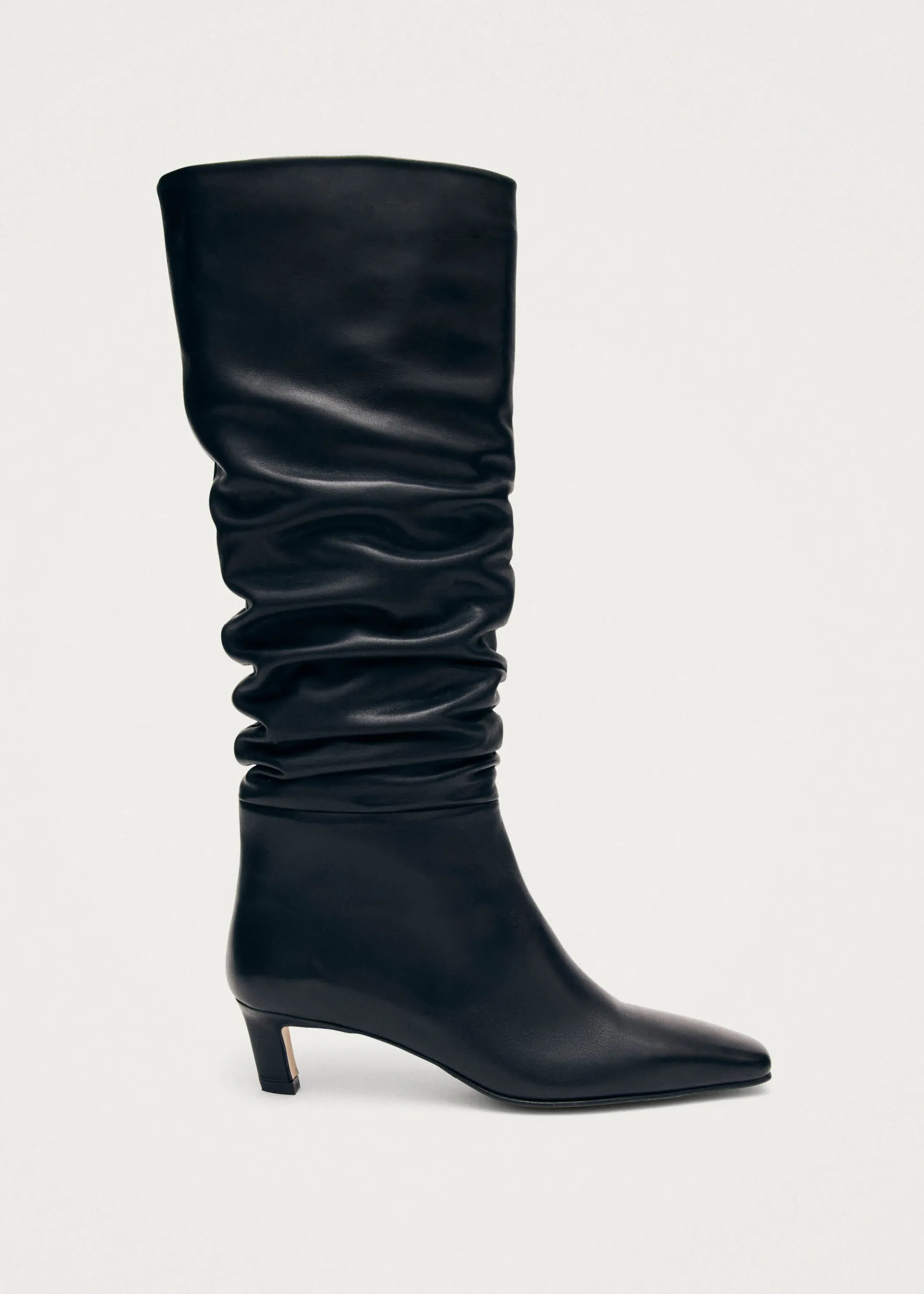 ALOHAS Kalila Schwarze Lederstiefel< Stiefel