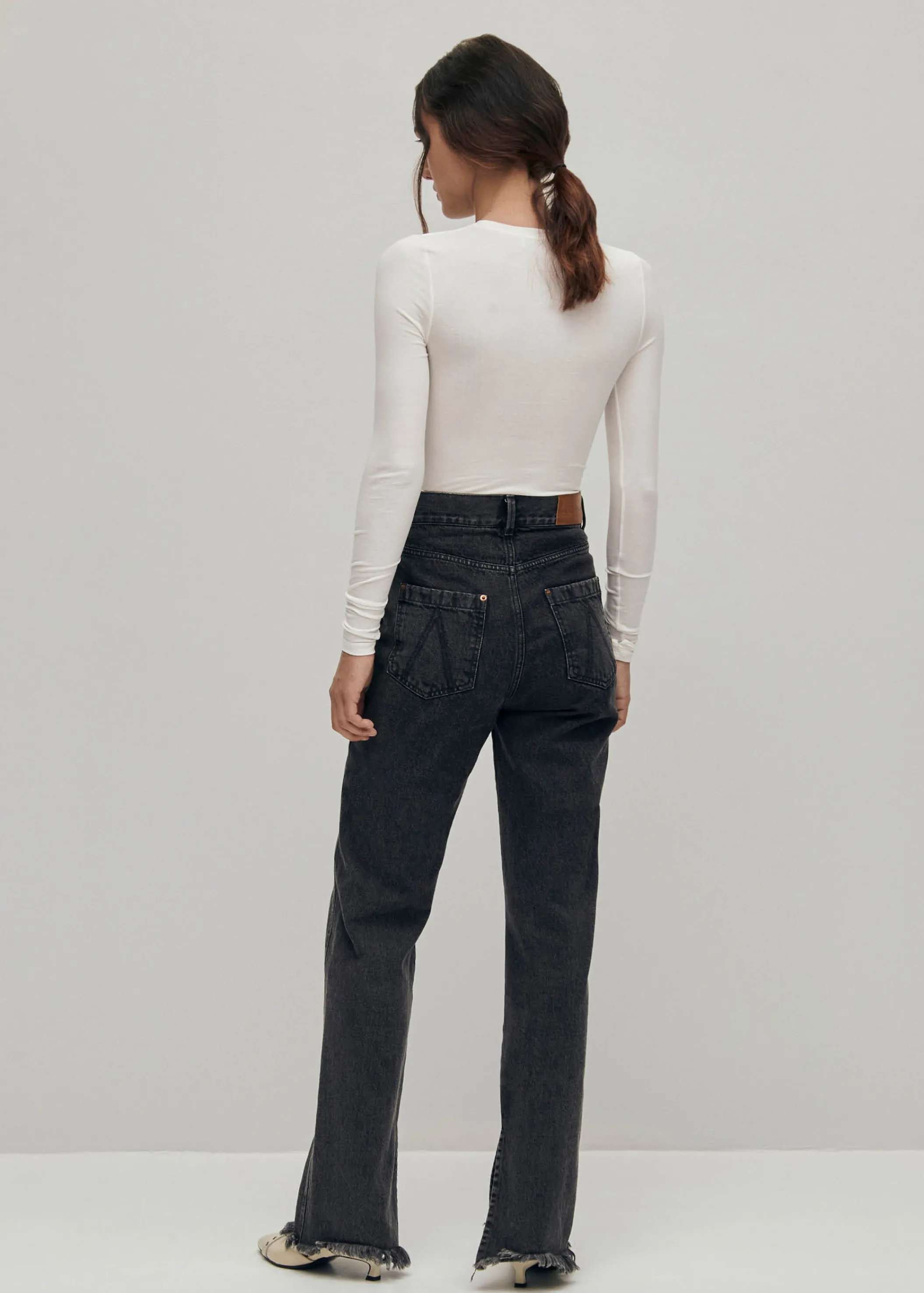 ALOHAS Kansas High-Waist Schwarze Jeans< Limited Units | Denim