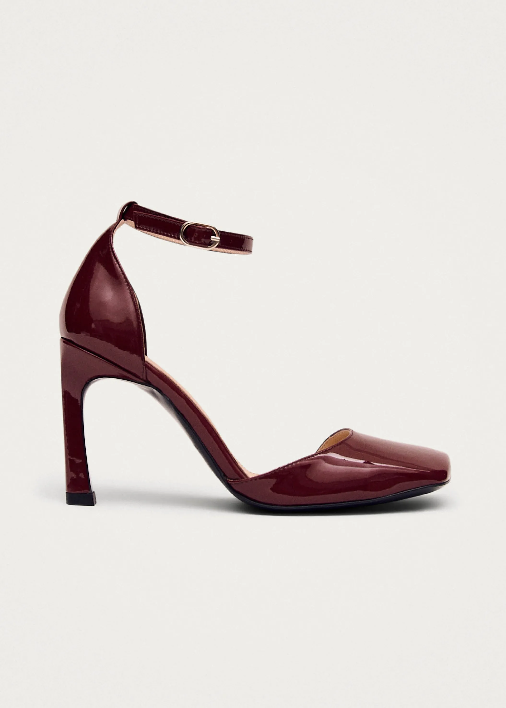 ALOHAS Liebe Onix Burgundfarbene Leder Pumps< Limited Units | Absatzschuhe