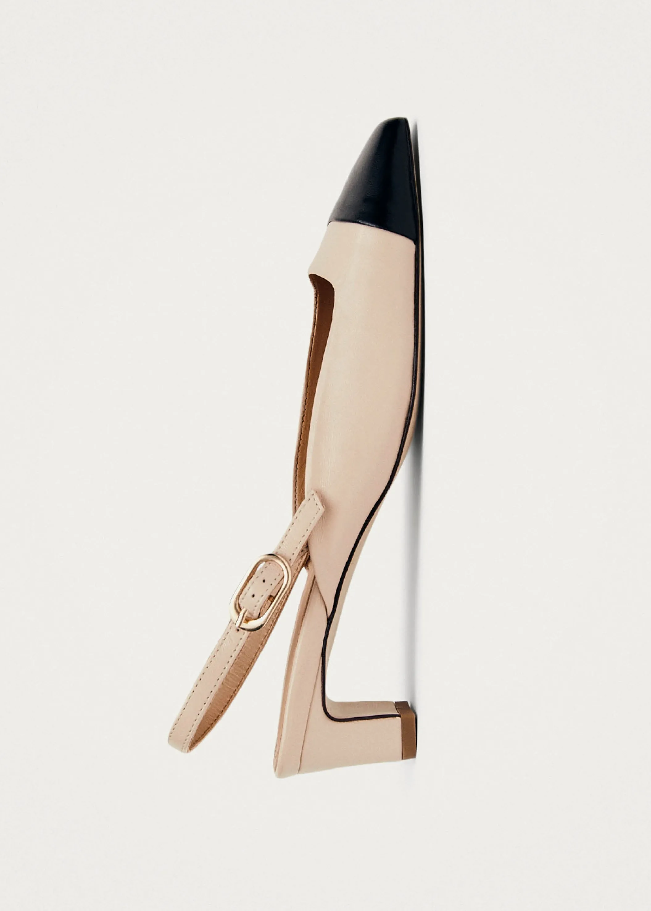 ALOHAS Lindy Bicolor Cremefarbene Schwarze Leder Pumps< Limited Units | Absatzschuhe