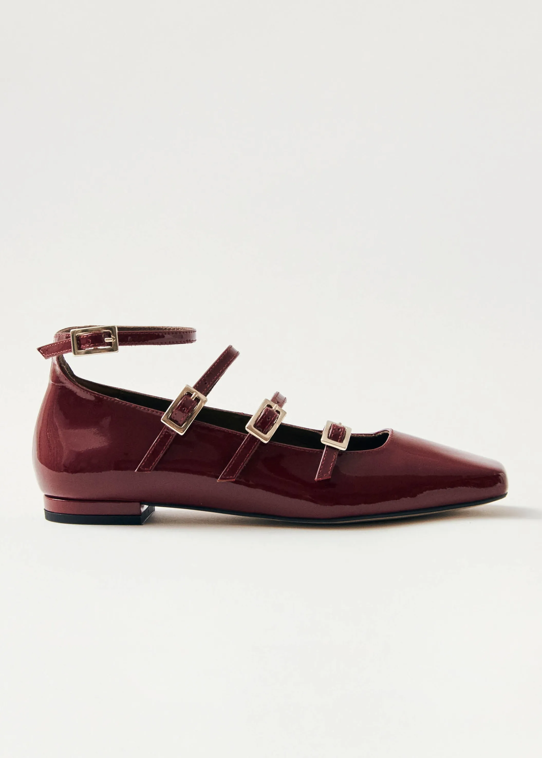 ALOHAS Luke Burgund Mary Jane Ballerinas aus Lackleder< Ballerinas