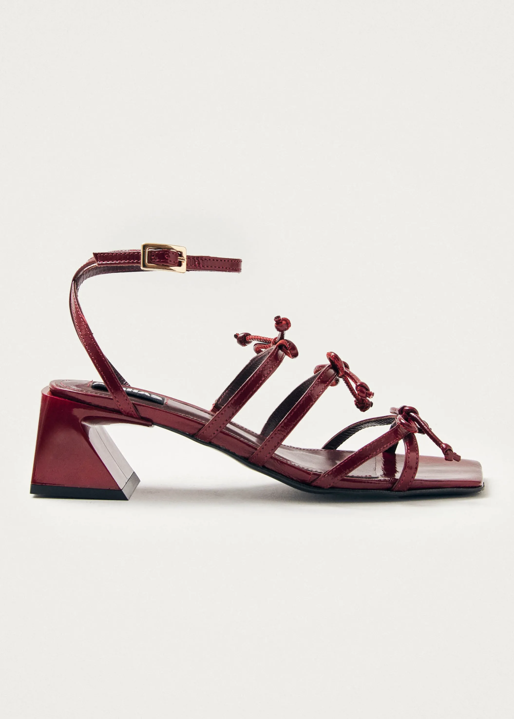 ALOHAS Luzelle Onix Burgundy Leather Sandals< Sandalen