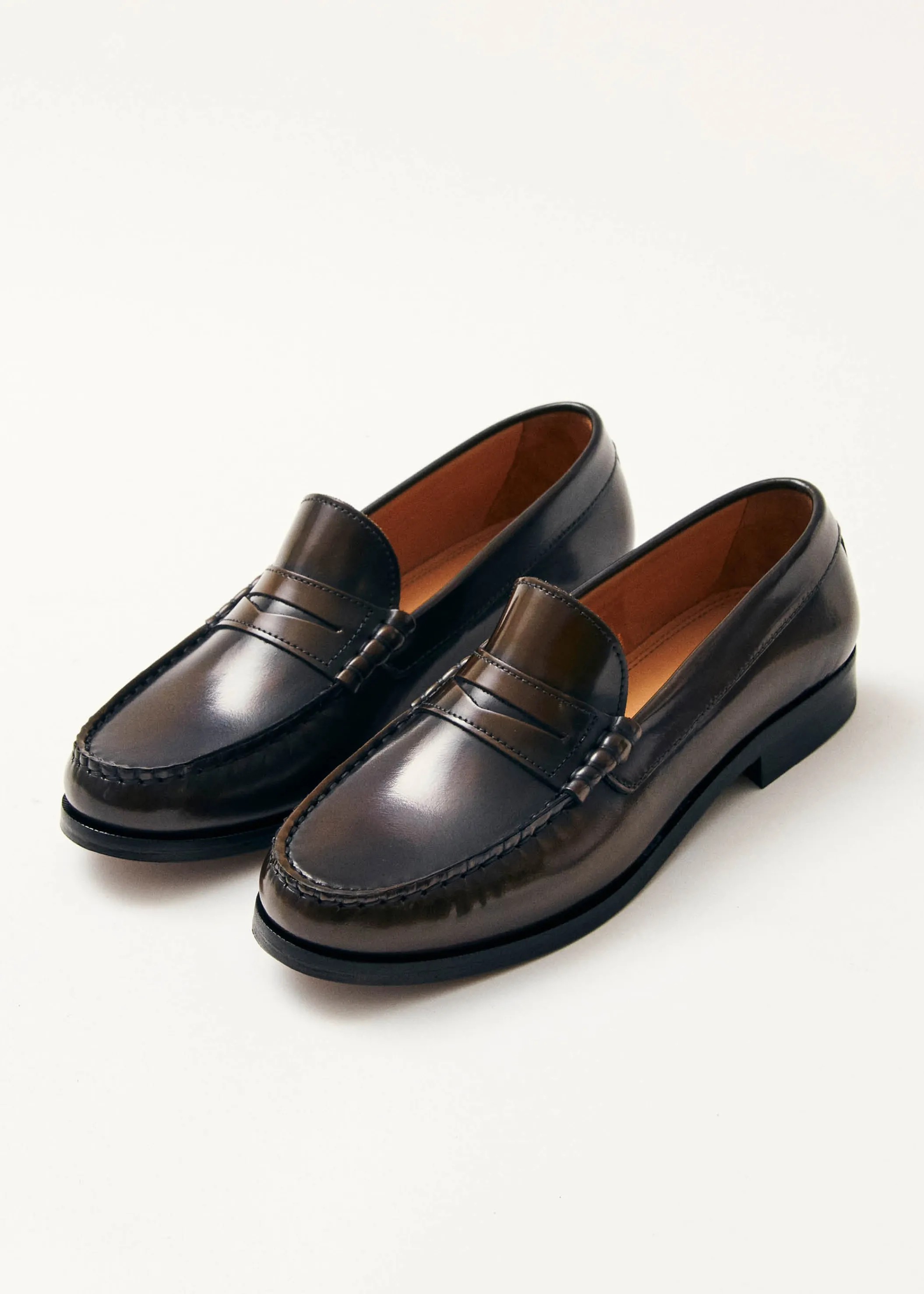 ALOHAS Rivet Braune Leder-Slipper< Limited Units | Loafers