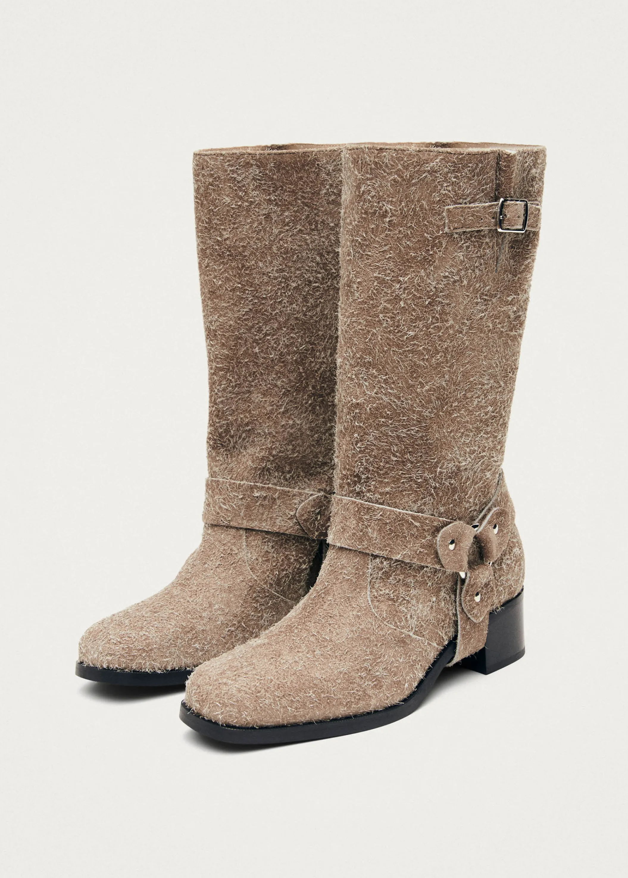 ALOHAS Rocky Suede Fuzzy Beige< Stiefel