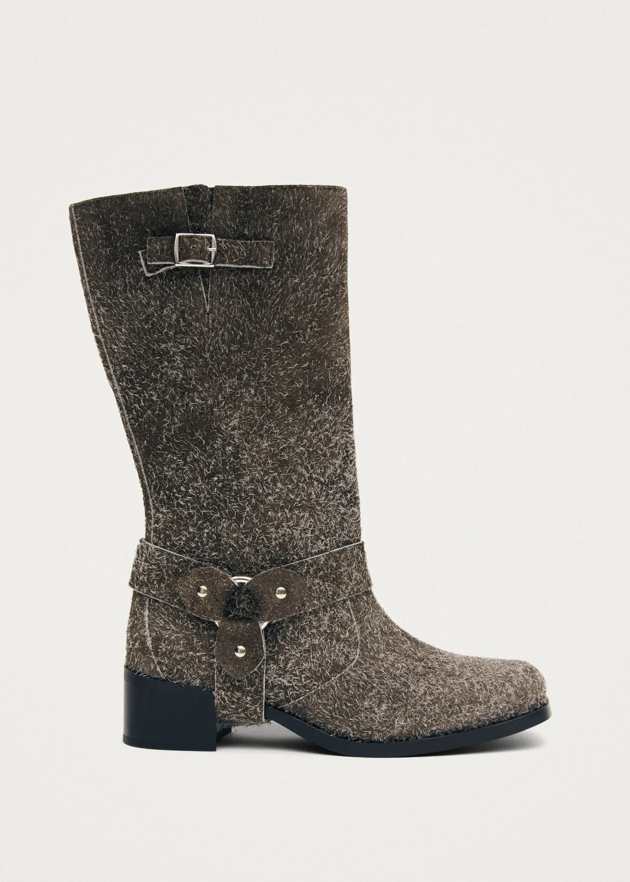 ALOHAS Rocky Suede Fuzzy Dust Khaki< Stiefel