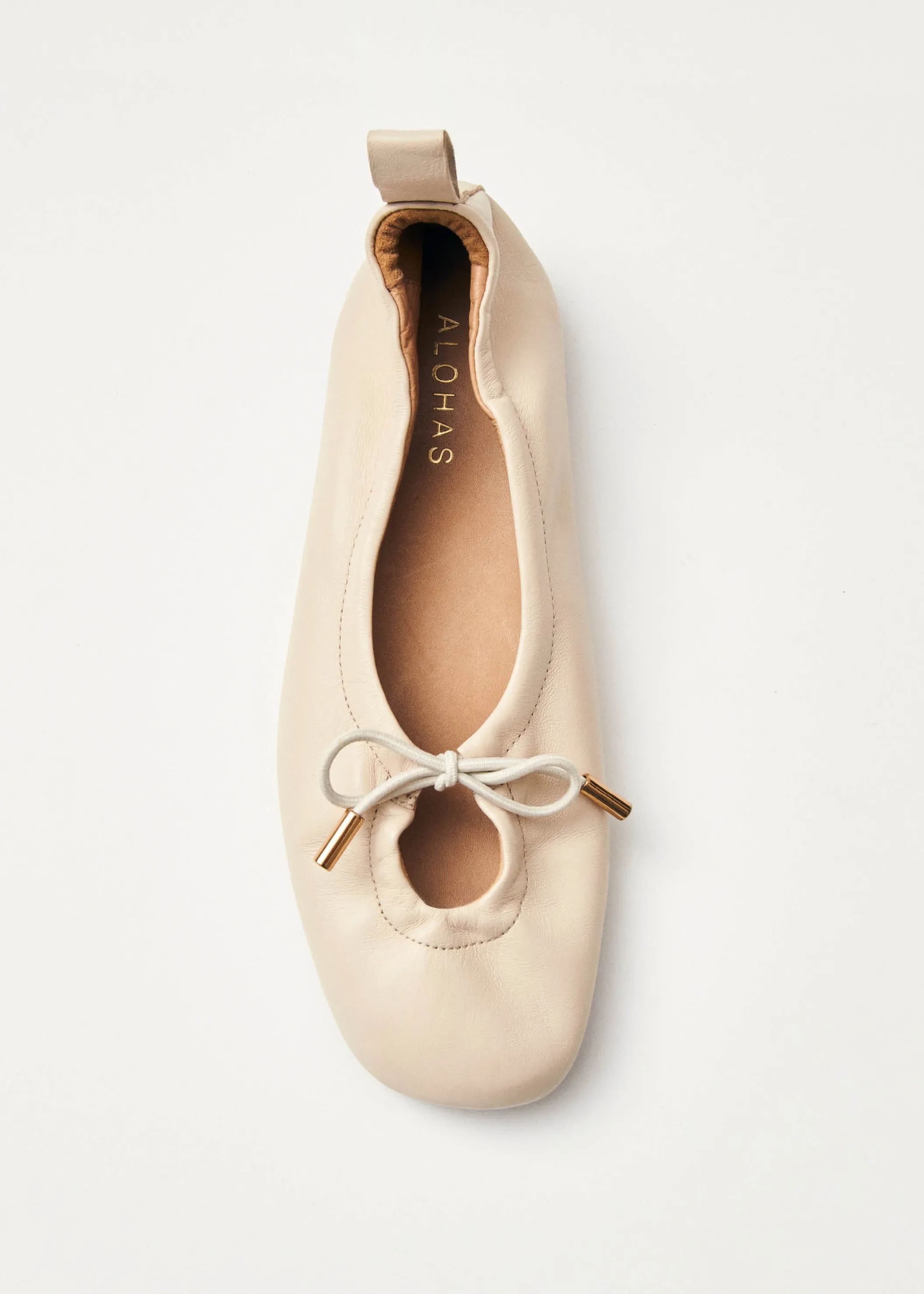 ALOHAS Rosalind Cremefarbene Ballerinas< Ballerinas