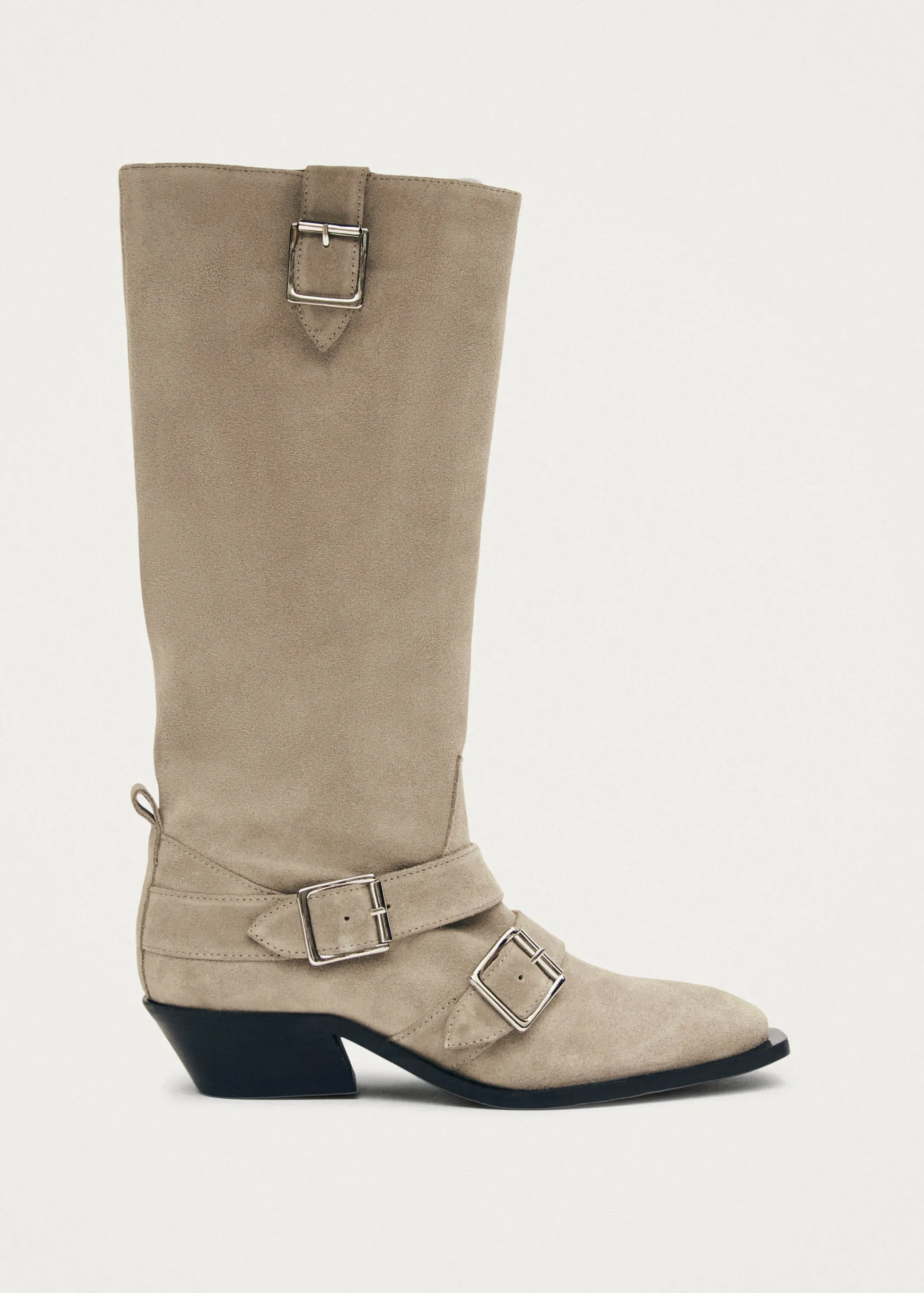 ALOHAS Ryder Suede Beige Leather Boots< Stiefel