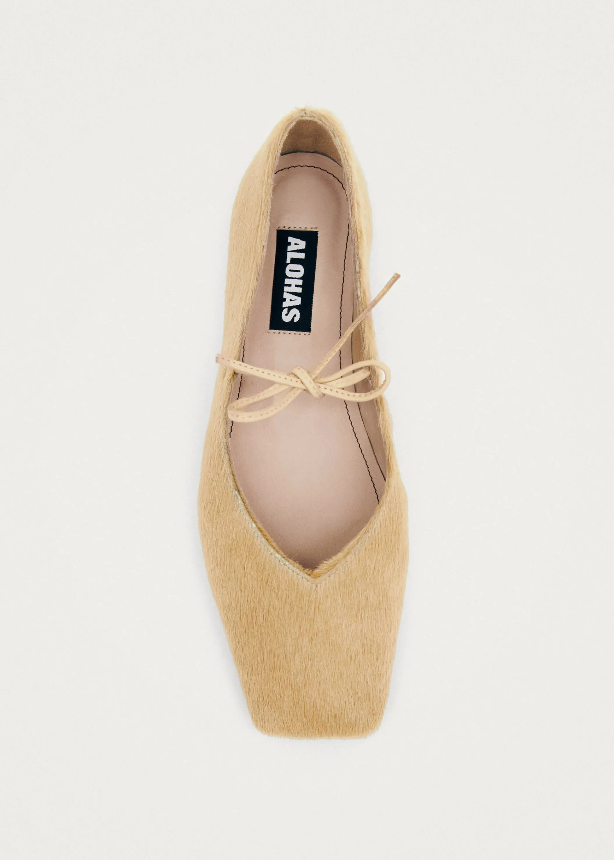 ALOHAS Sway Soft Beige Leder Ballerinas< Ballerinas