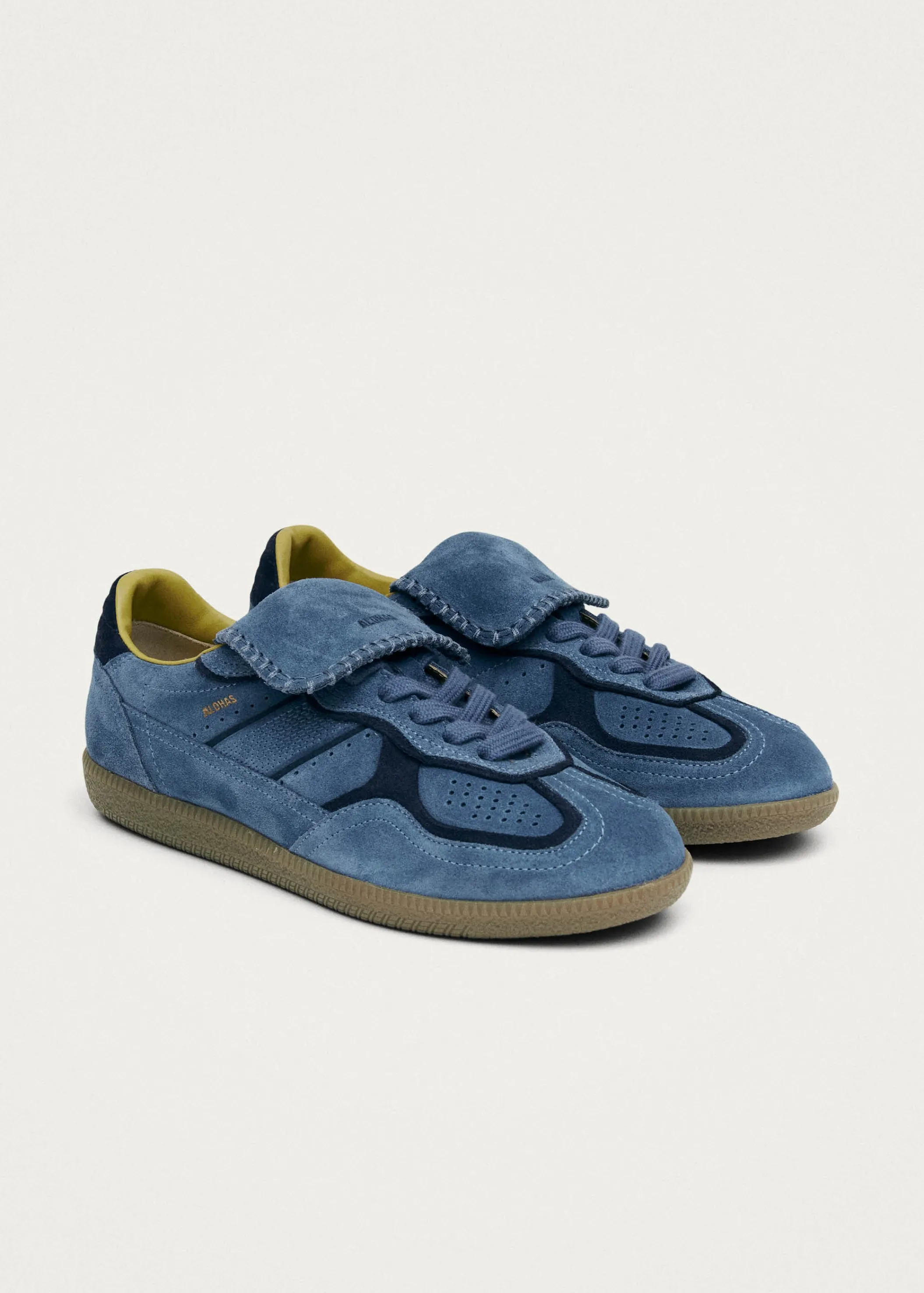 ALOHAS Tb.490 Club Wildleder Blaue Leder-Sneaker< Sneaker | Men