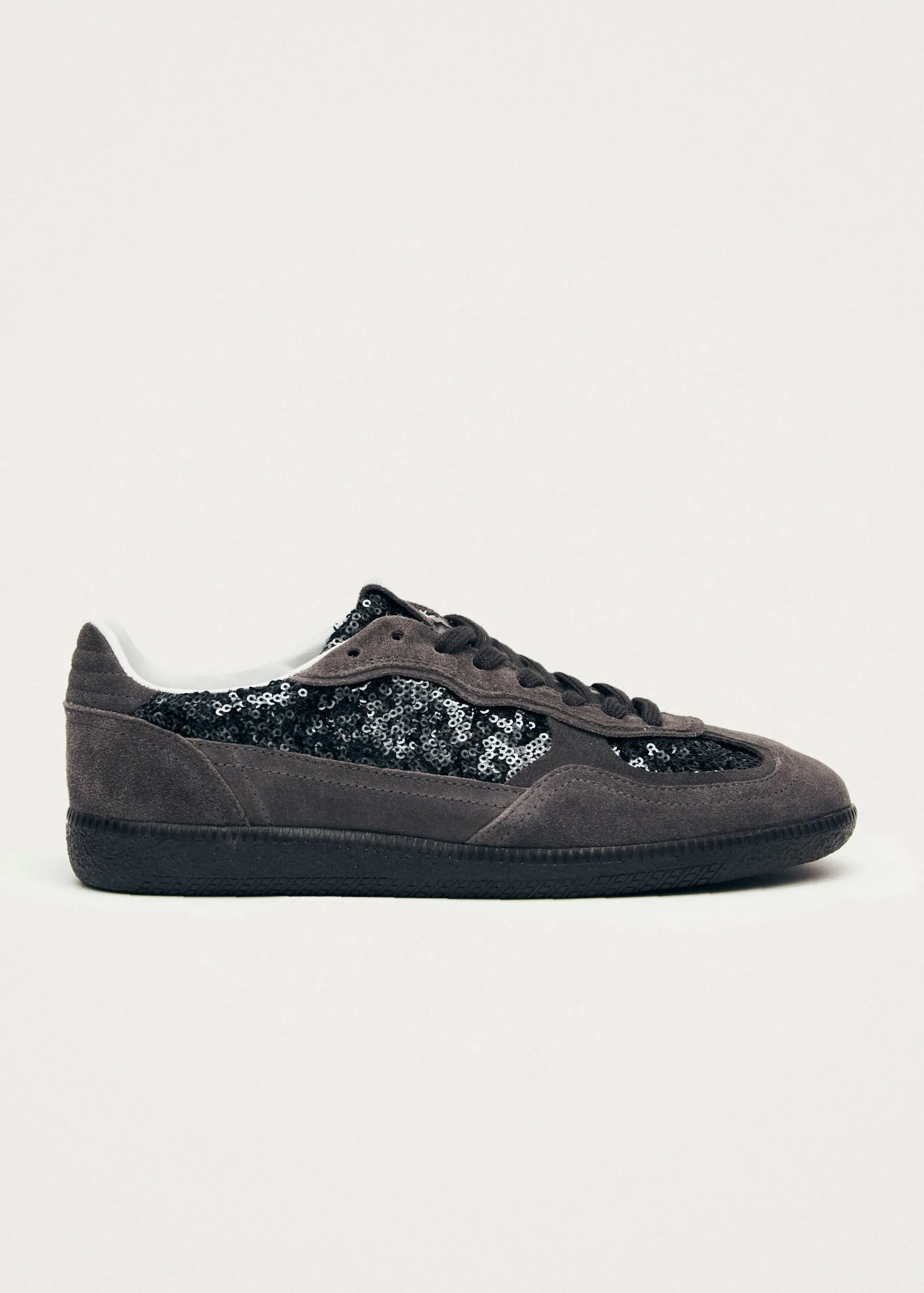 ALOHAS Tb.490 Glint Dunkelgraue Ledersneaker< Sneaker