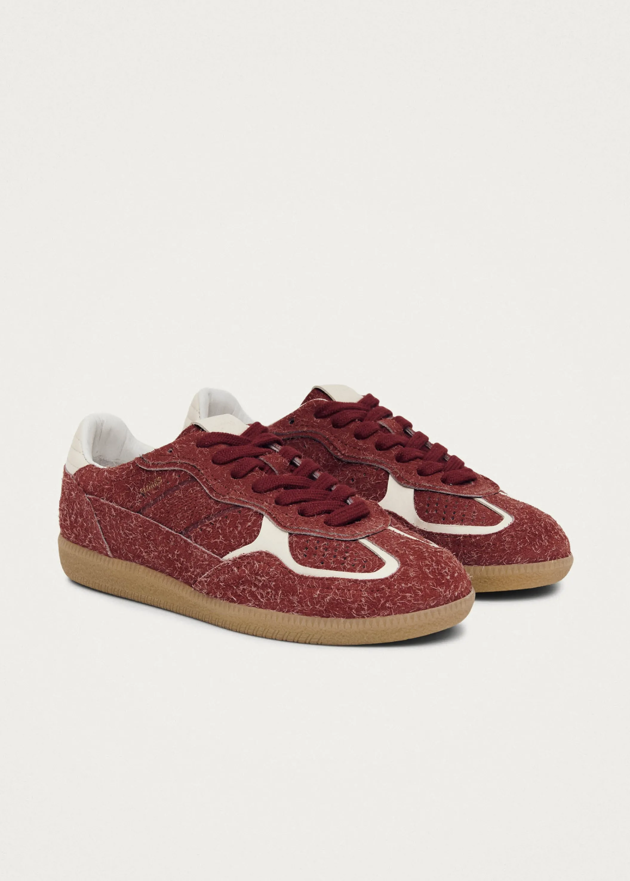 ALOHAS Tb.490 Rife Suede Fuzzy Rote Leder Sneaker< Limited Units | Men