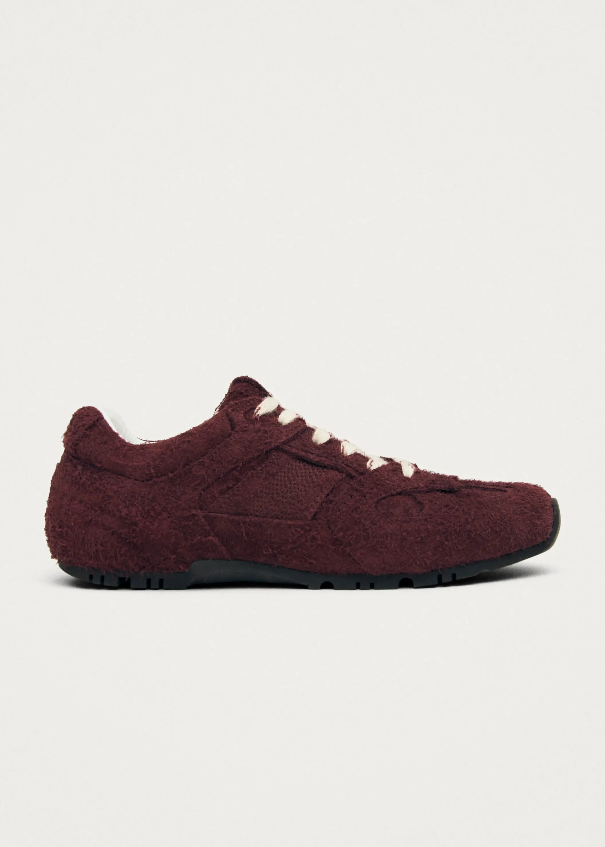 ALOHAS Tb.56 Suede Fuzzy Burgunder Leder Sneaker< Limited Units | Men