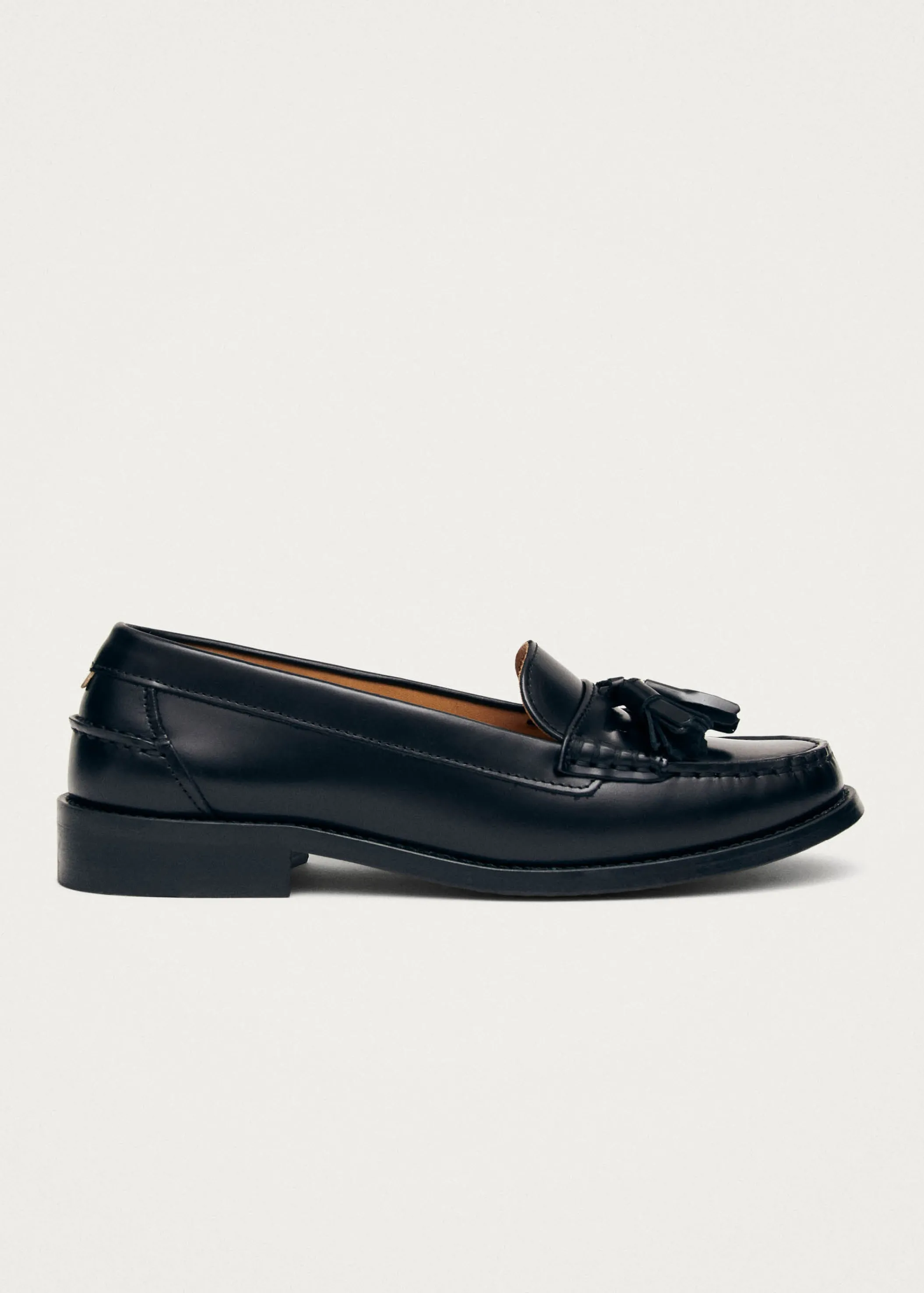 ALOHAS Terrane Schwarze Leder Loafers< Limited Units | Loafers