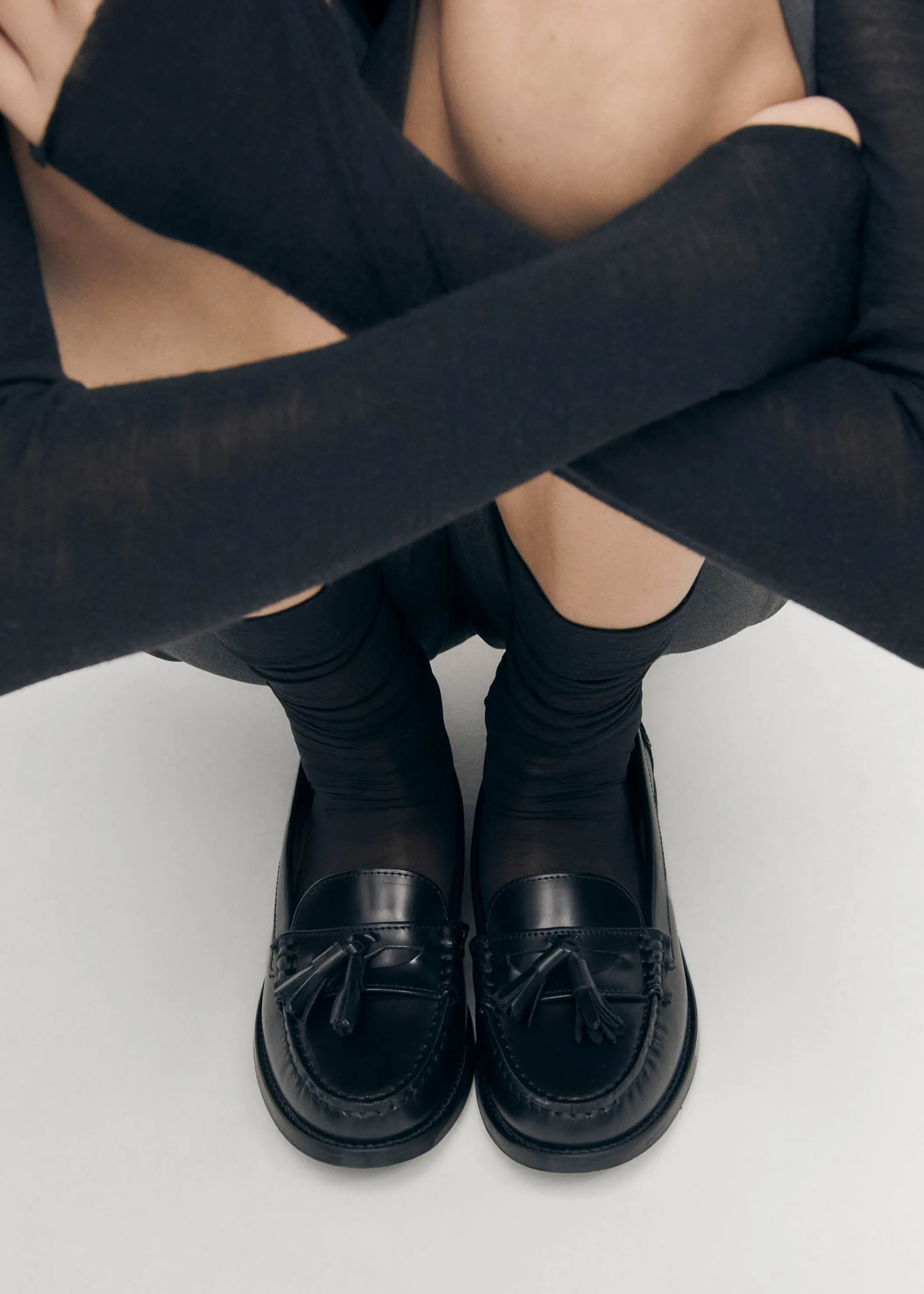 ALOHAS Terrane Schwarze Leder Loafers< Limited Units | Loafers