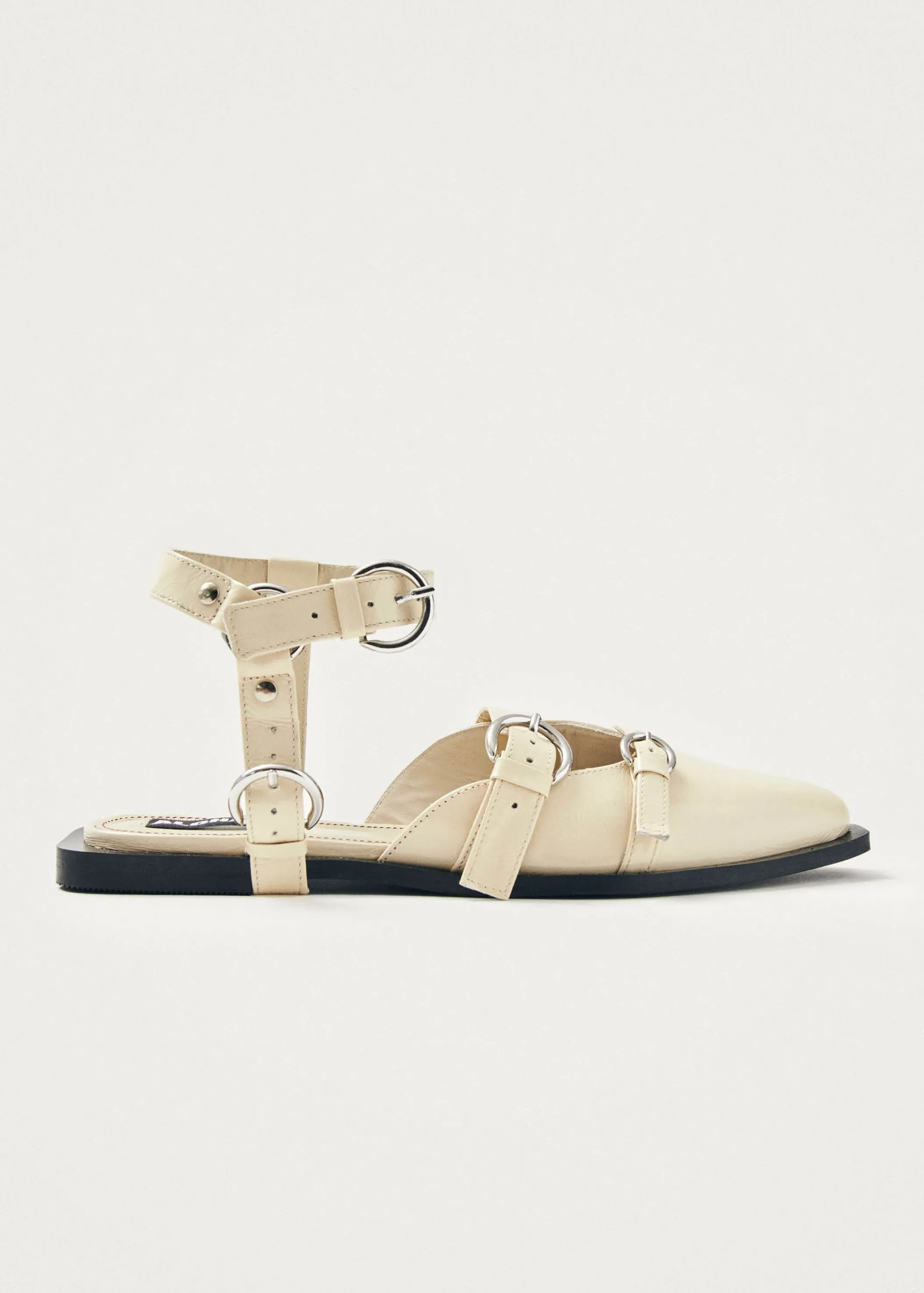 ALOHAS Thalara Onix Creme Leder Ballerinas< Limited Units | Ballerinas