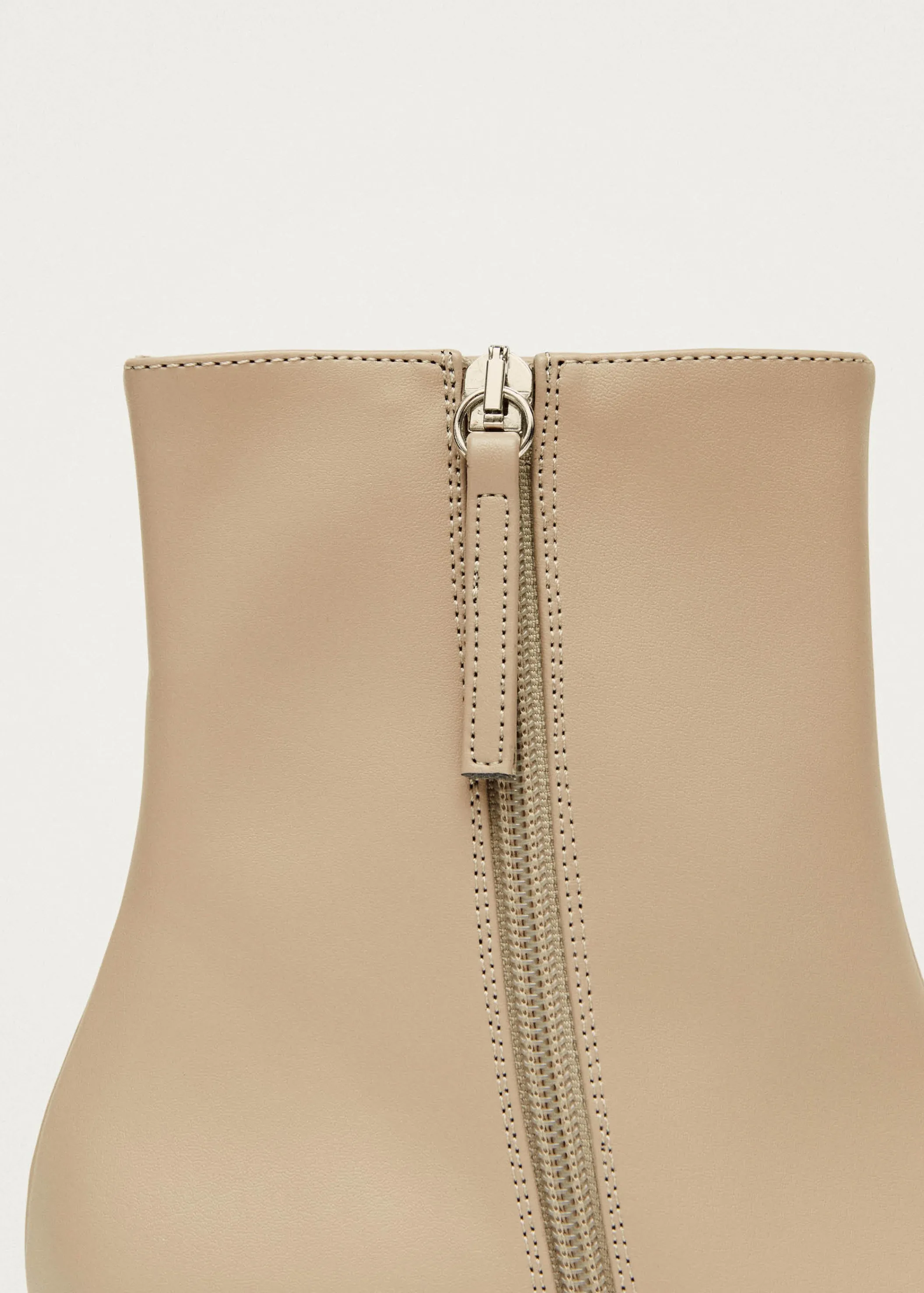 ALOHAS Watercolor Tahini Beige Vegan Leather Ankle Boots< Vegan