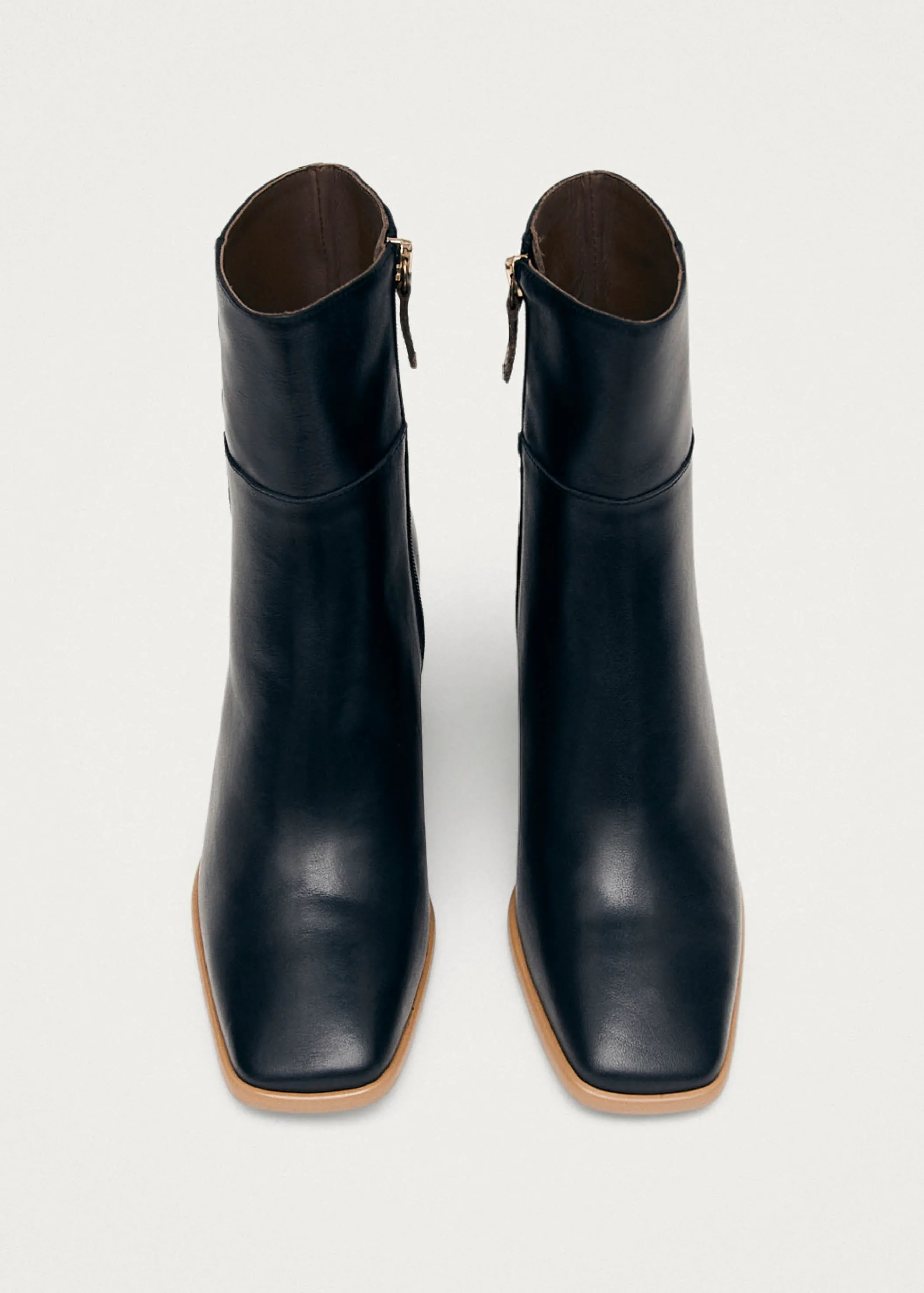 ALOHAS West Vintage Schwarze Lederstiefel< Stiefel