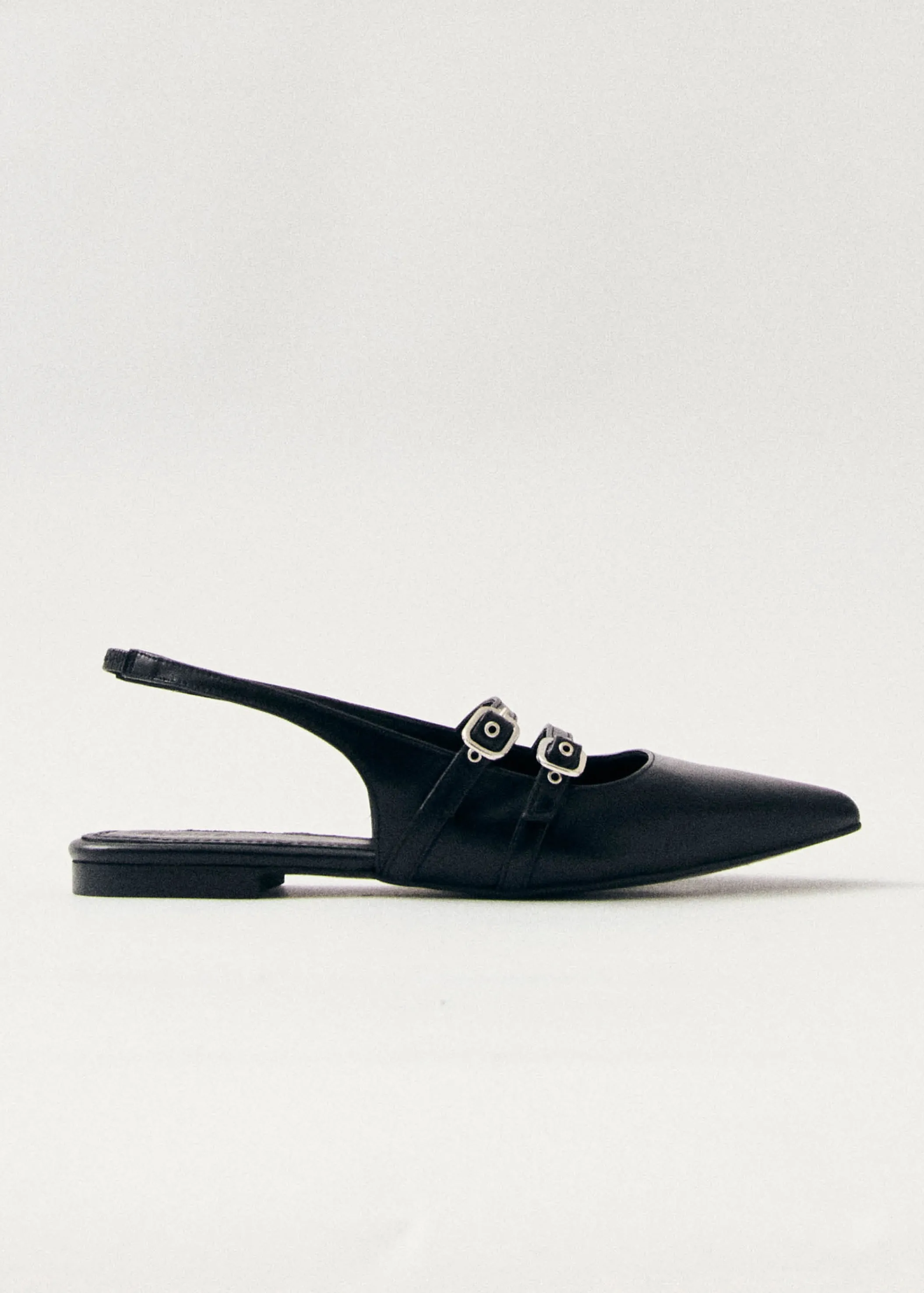 ALOHAS Wren Ballerinas aus Schwarzem Leder< Limited Units | Ballerinas