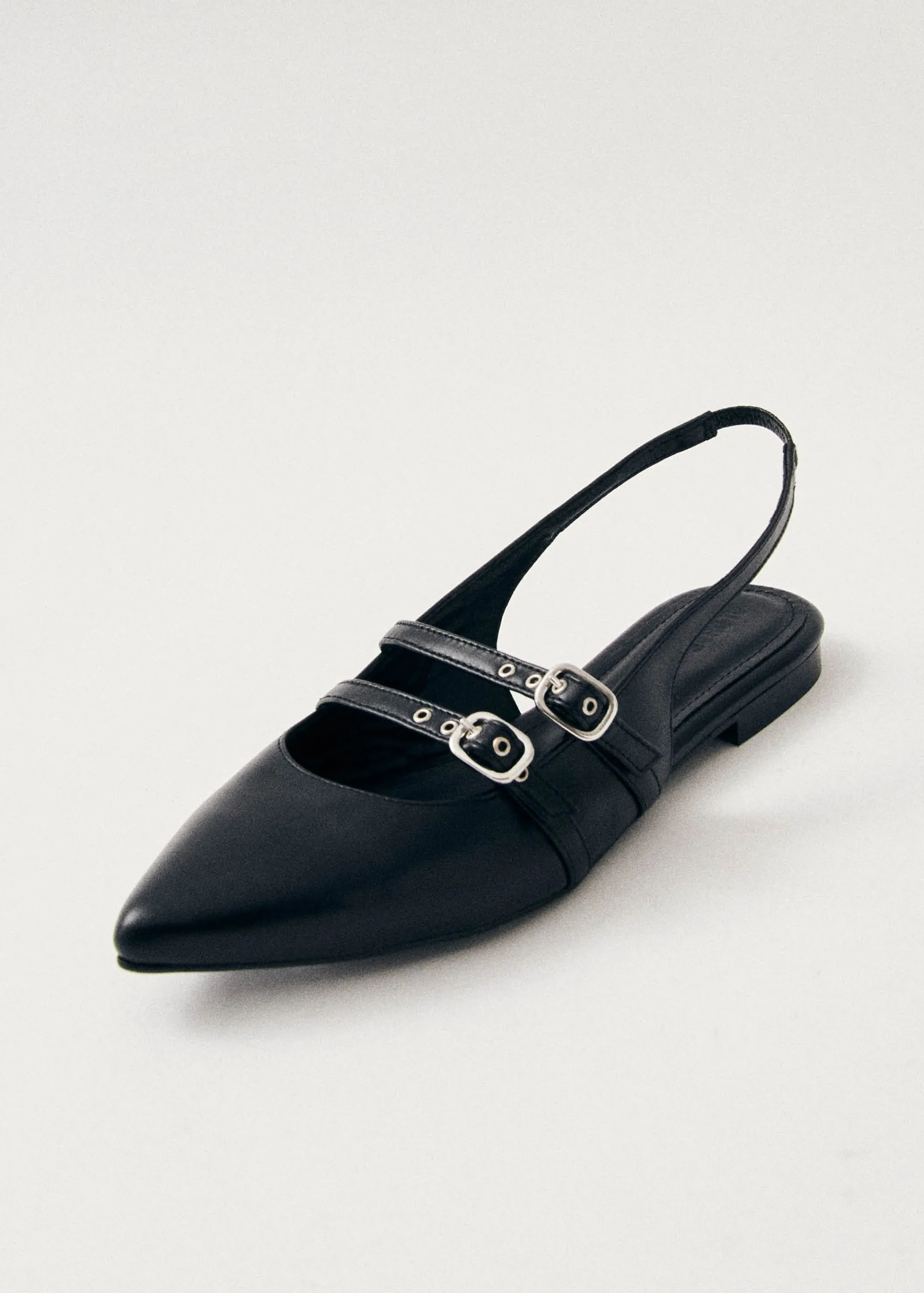 ALOHAS Wren Ballerinas aus Schwarzem Leder< Limited Units | Ballerinas